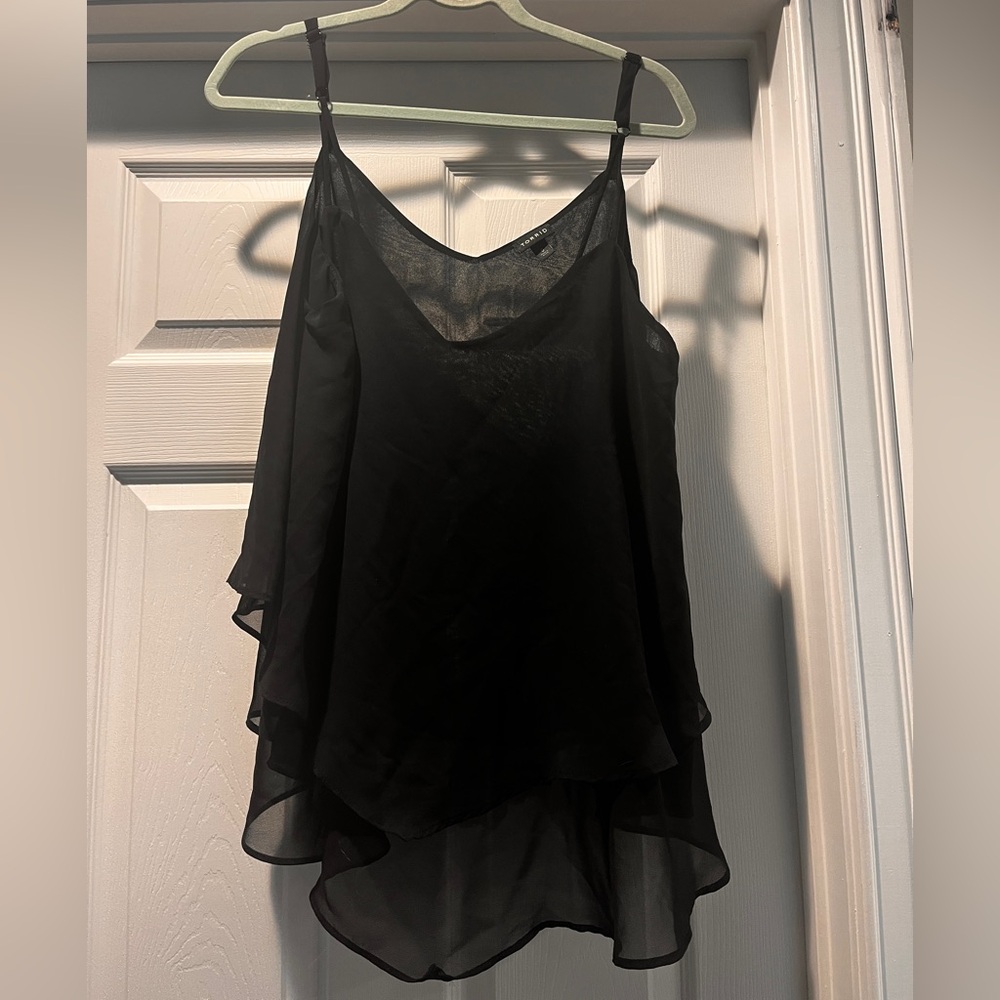 Torrid Black Layered Camisole Top